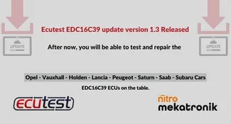 EDC16C39 update versiyon 1.3 yayınlandı! EDC16C39 update versiyon 1.3 yayınlandı!
